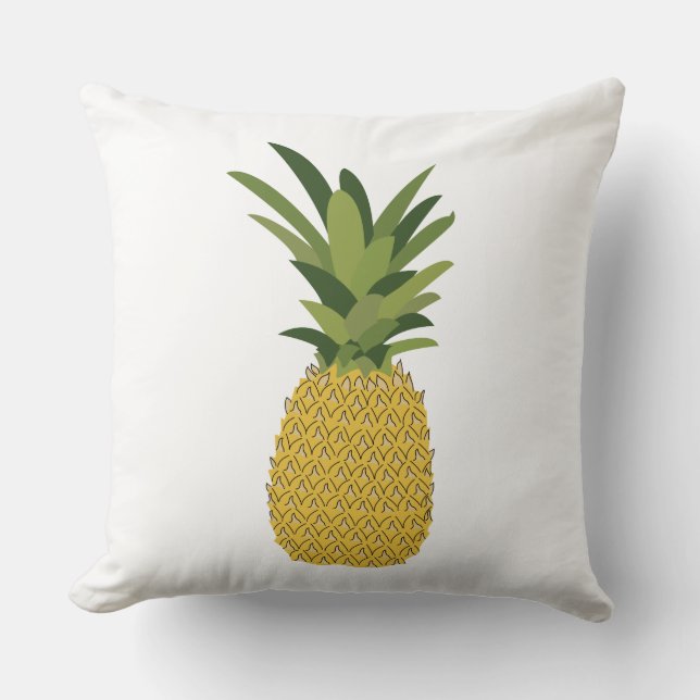 Ananas Tropiska fruktdesign Kudde (Framsida)