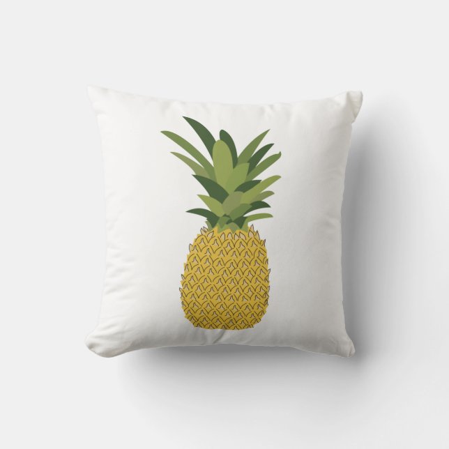 Ananas Tropiska fruktdesign Kudde (Framsida)