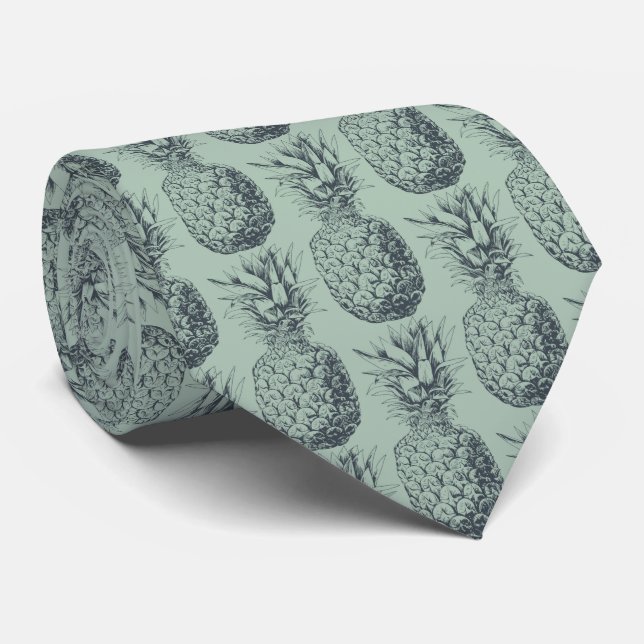 Ananas, tropiska frukter mönster-design slips (Rullad)
