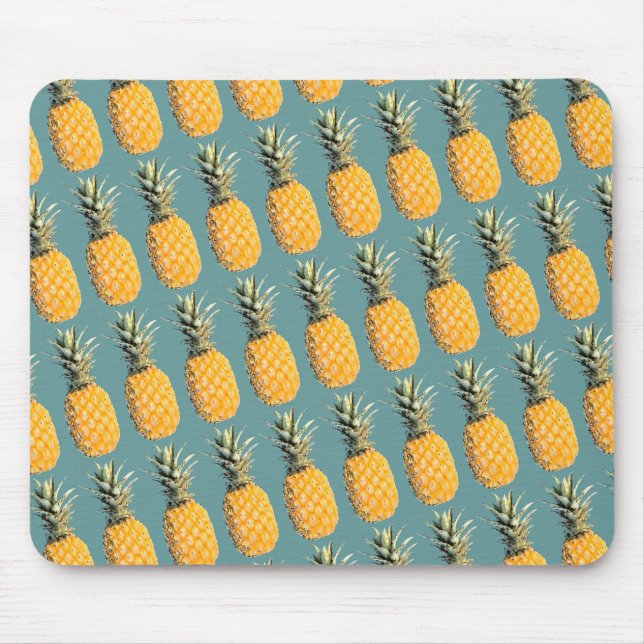 Ananas tropiska mönster musmatta (Framsidan)