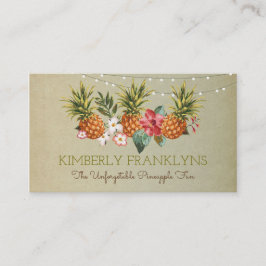 Ananas tropiska strand sommaren party handflatan visitkort