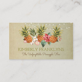 Ananas tropiska strand sommaren party handflatan visitkort