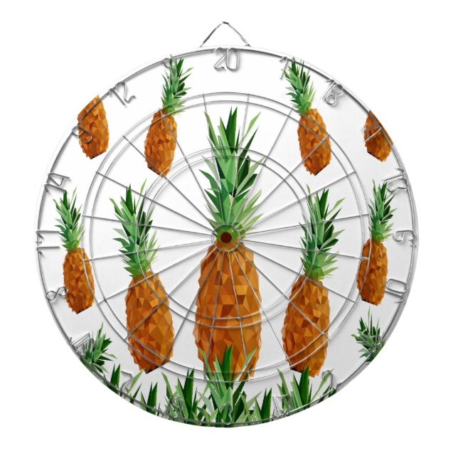 ananas, tryck polygontryck mönster piltavla (Framsidan)