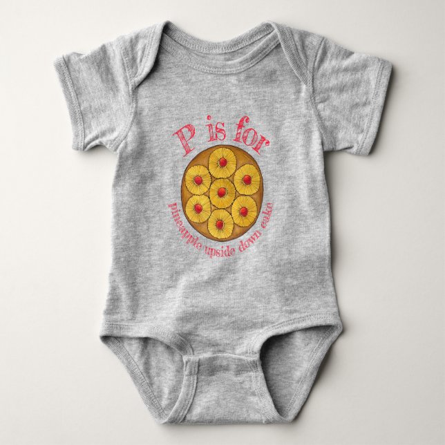 Ananas upp och ned Cake Cherries Baking Dessert T Shirt (Framsida)