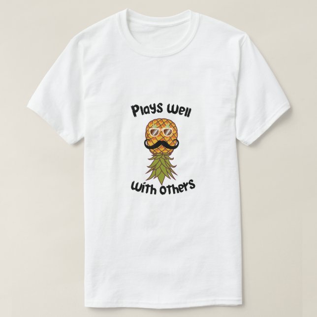 ananas upp och ned t shirt (Design framsida)