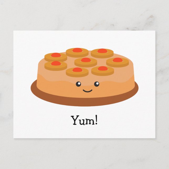 Ananas upp- och nedkummel vykort (Framsida)