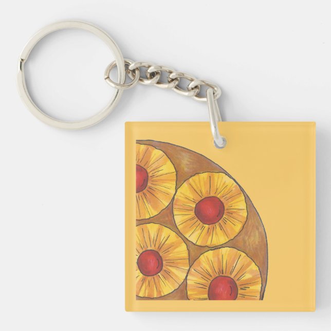 Ananas uppifrån och ned - nyckelkedjan "Cherry Foo (Framsidan)