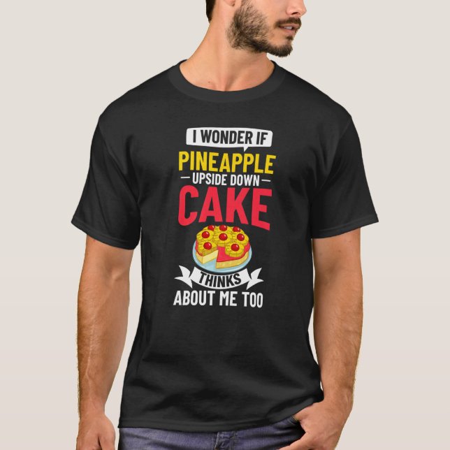 Ananas uppsida uppåt och nedåt, blandning av kumme t shirt (Framsida)