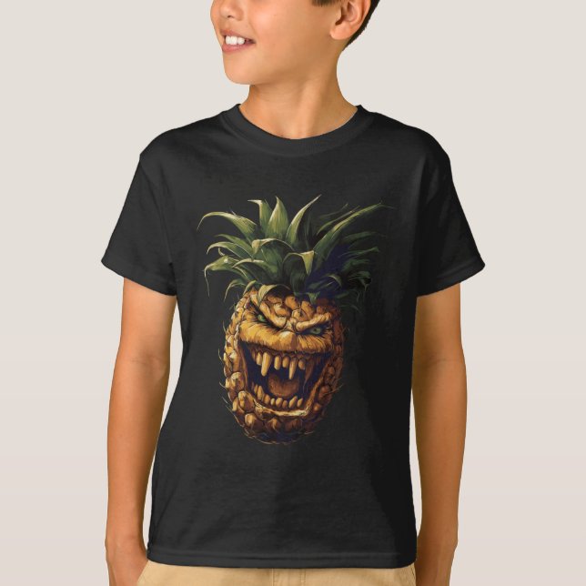 Ananas Vampire Sticker T Shirt (Framsida)