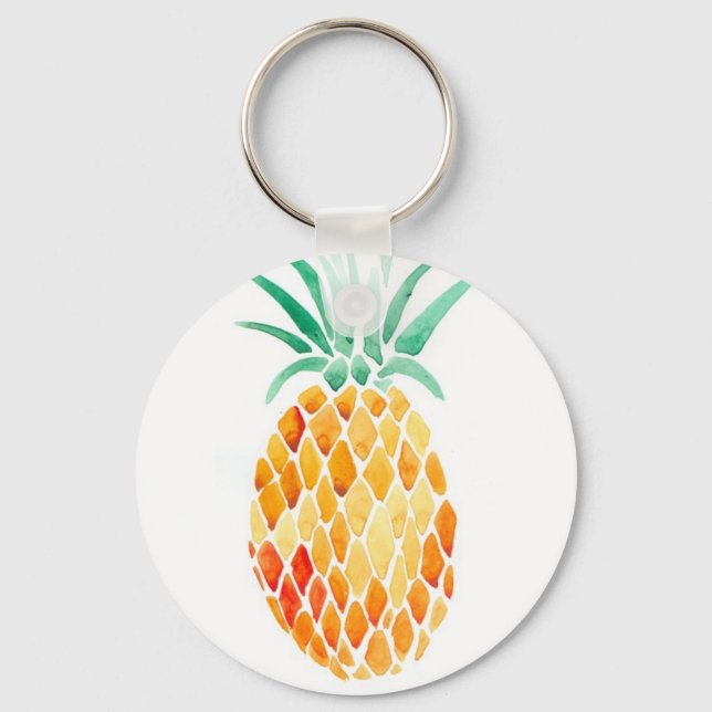 Ananas vatten-Färg Nyckelring (Framsida)