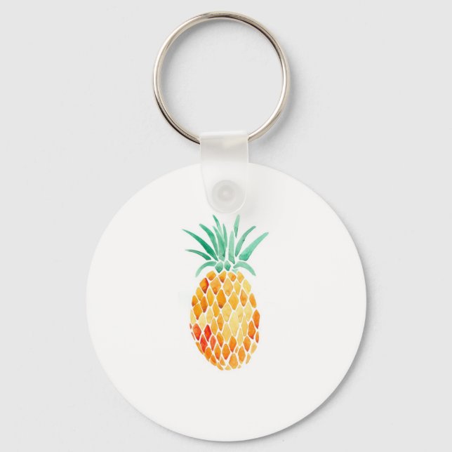 Ananas vatten-Färg Nyckelring (Framsida)