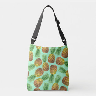 Ananas vattenfärg 2 axelväska