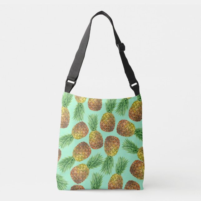 Ananas vattenfärg 2 axelväska (Framsida)