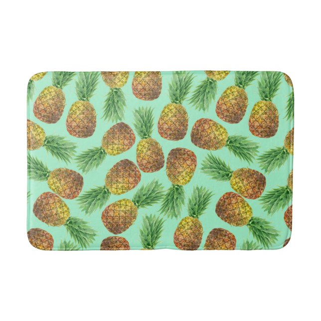 Ananas vattenfärg 2 badrumsmatta (Framsidan)
