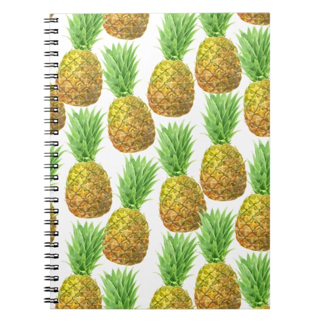 Ananas vattenfärg mönster anteckningsbok (Framsidan)