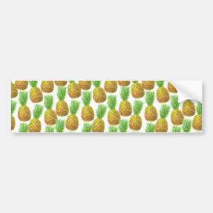 Ananas vattenfärg mönster bildekal