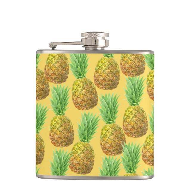 Ananas vattenfärg mönster fickplunta (Framsidan)