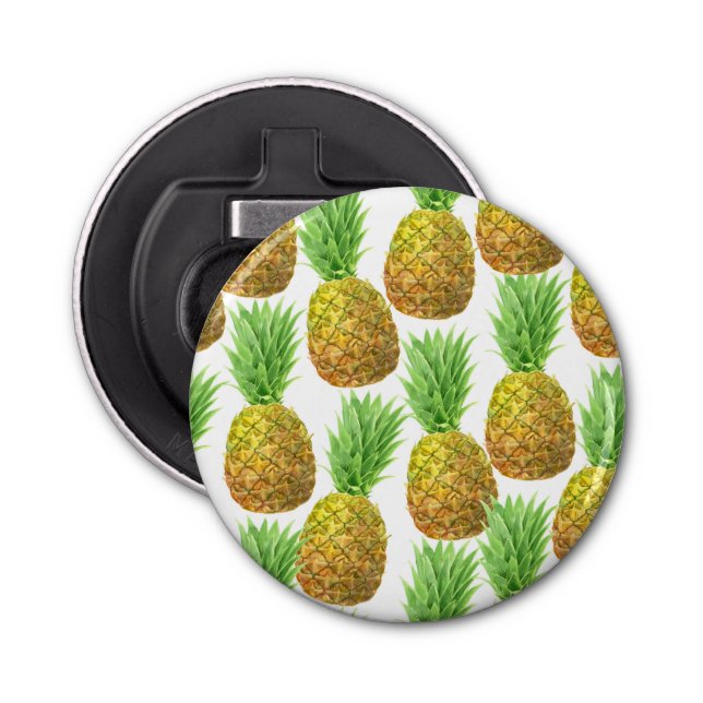 Ananas vattenfärg mönster flasköppnare (Framsidan)
