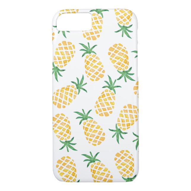 Ananas Vattenfärg mönster-ifon Case-Mate iPhone Skal (Baksida)