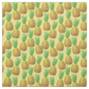 Ananas vattenfärg mönster tyg