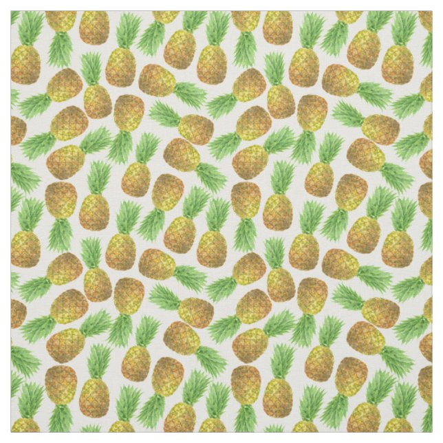 Ananas vattenfärg mönster tyg (Provkarta)