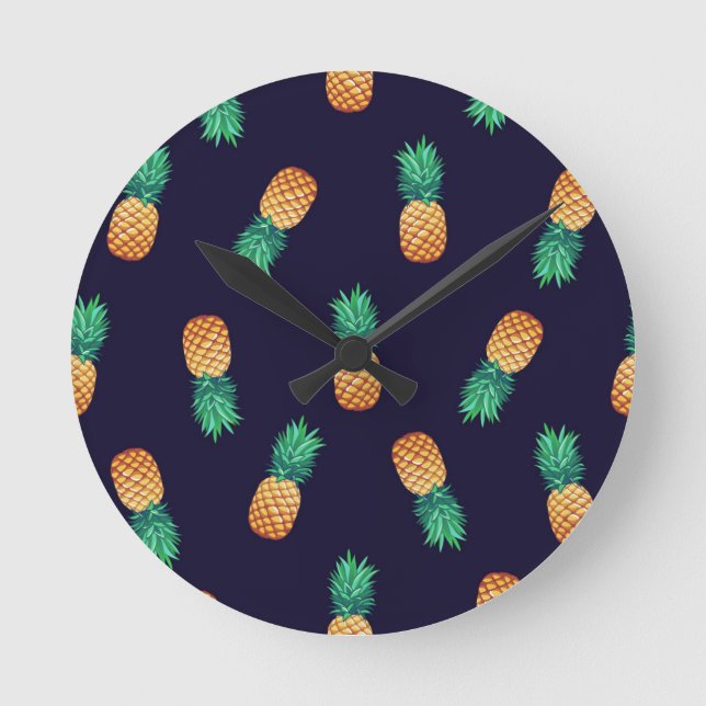 Ananas vid flottan rund klocka (Framsida)