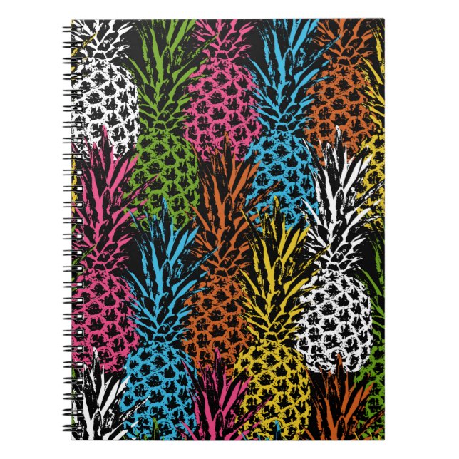 Ananas Vild och Söt Anteckningsbok Med Spiral (Framsidan)