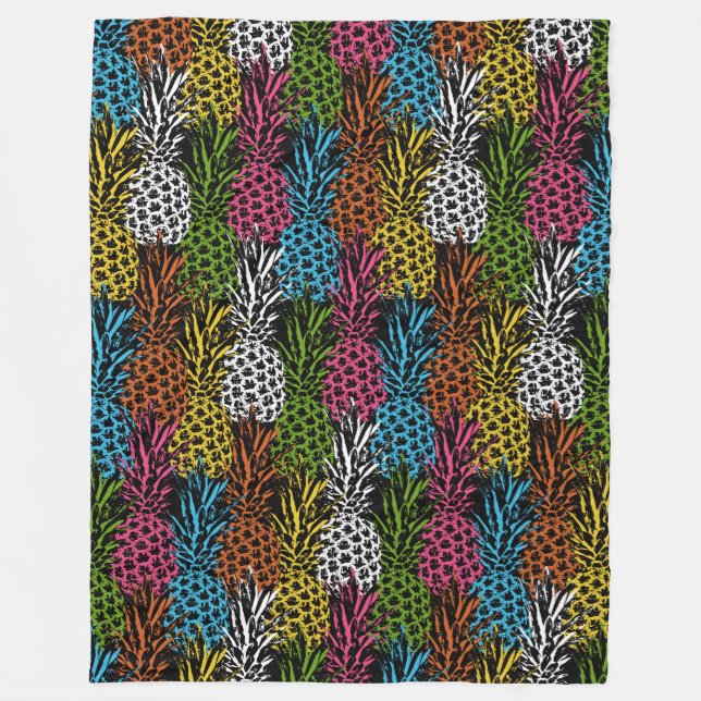 Ananas Vild och Söt Fleecefilt (Framsidan)