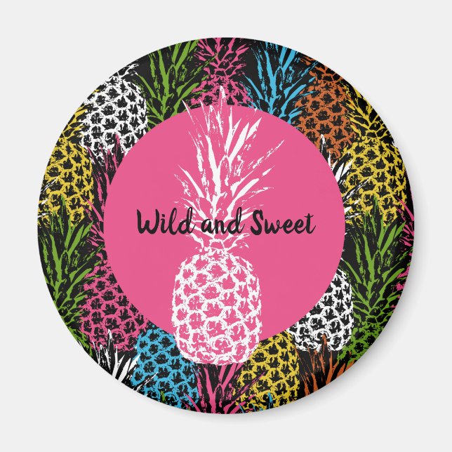 Ananas Vild och Söt Magnet (Framsidan)