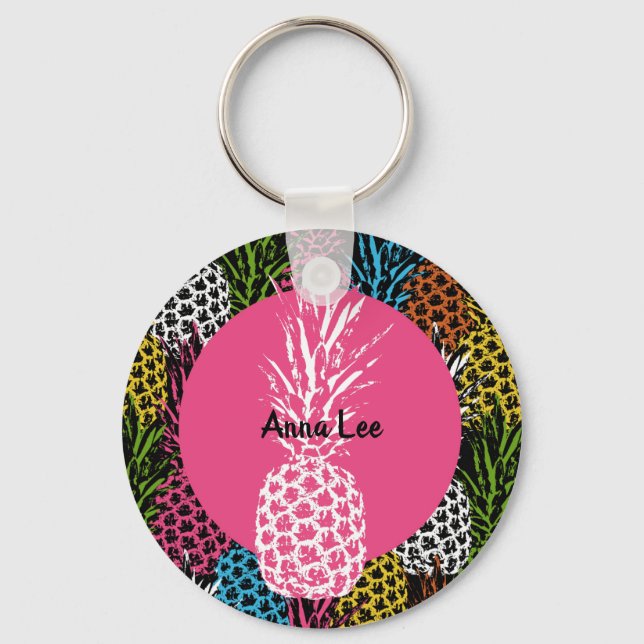 Ananas Vild och Söt Nyckelring (Framsida)