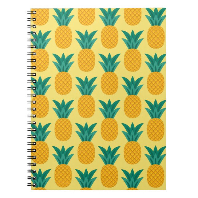 Ananas Vintage: Fruktfull Mönster-glädje. Anteckningsbok (Framsidan)