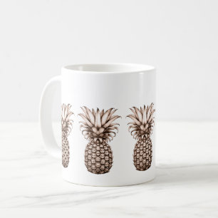 Ananas, vintage kaffemugg