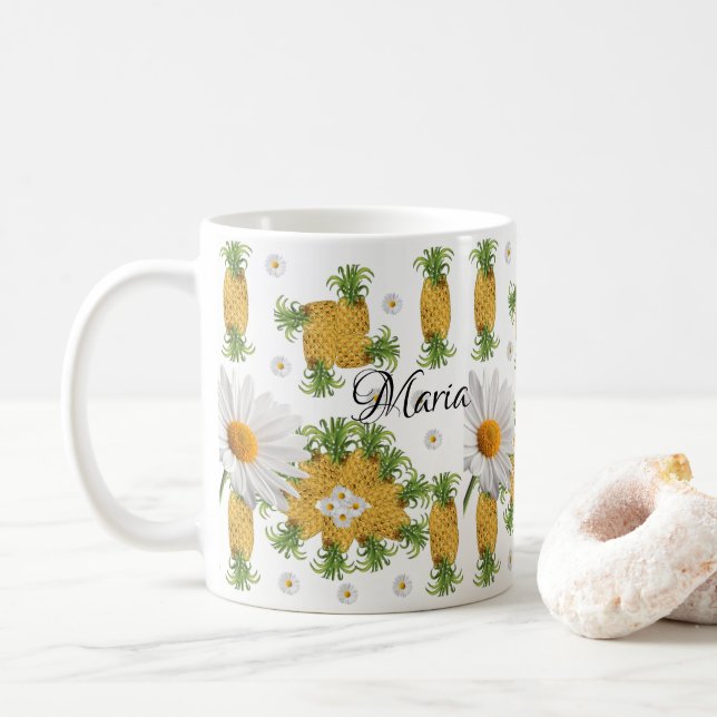 Ananas Vita Daisyn Mugg (Med munk)