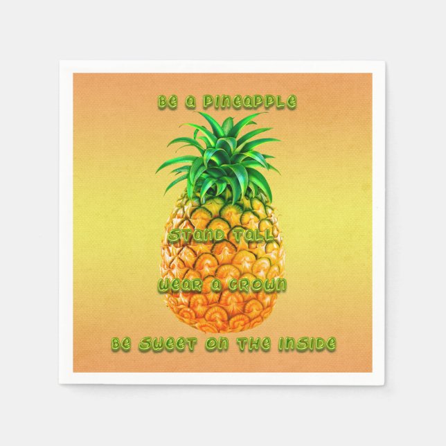 Ananas Wisdom Pappersservett (Framsidan)