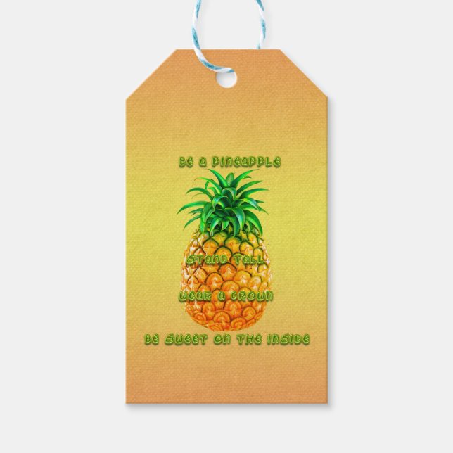Ananas Wisdom Presentetikett (Framsidan)