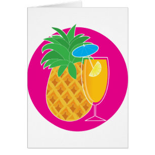 Ananascoctail Hälsningskort
