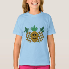 Ananasdesign för lycklig - flickors grundläggande t shirt