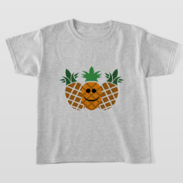 Ananasdesign för lycklig - flickors grundläggande t shirt