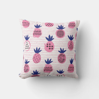 Ananasets barndesign, vintage mönster. kudde