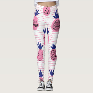 Ananasets barndesign, vintage mönster. leggings