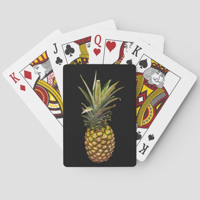 Ananasfrukt som leker kort casinokort (Baksidan)
