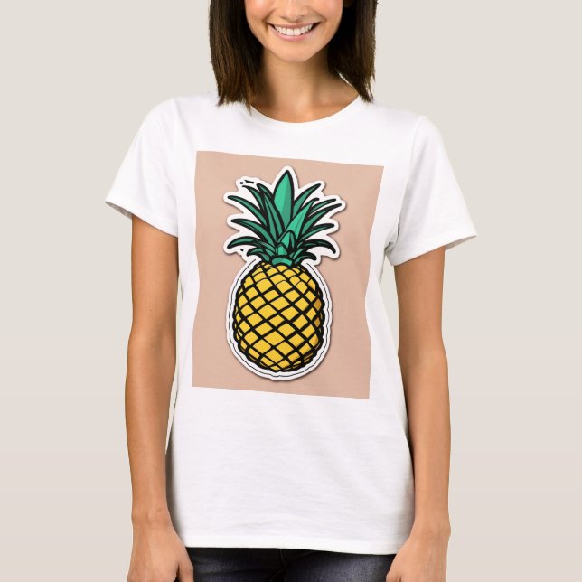 "Ananasgrafik T-Shirt Design" (Framsida)