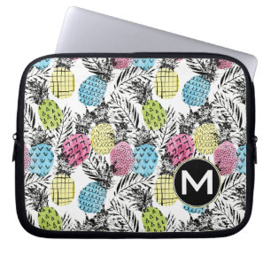 AnanasGrunge gömma i handflatan den   monogramen Laptop Sleeve