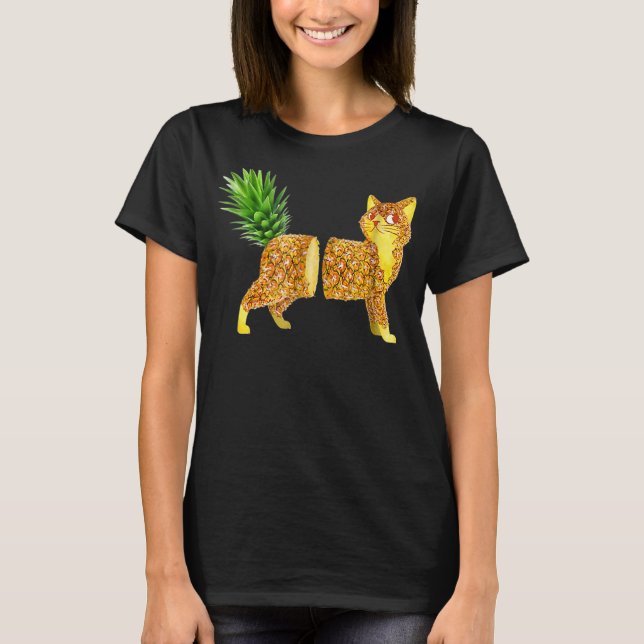 ananaskatter t shirt (Framsida)