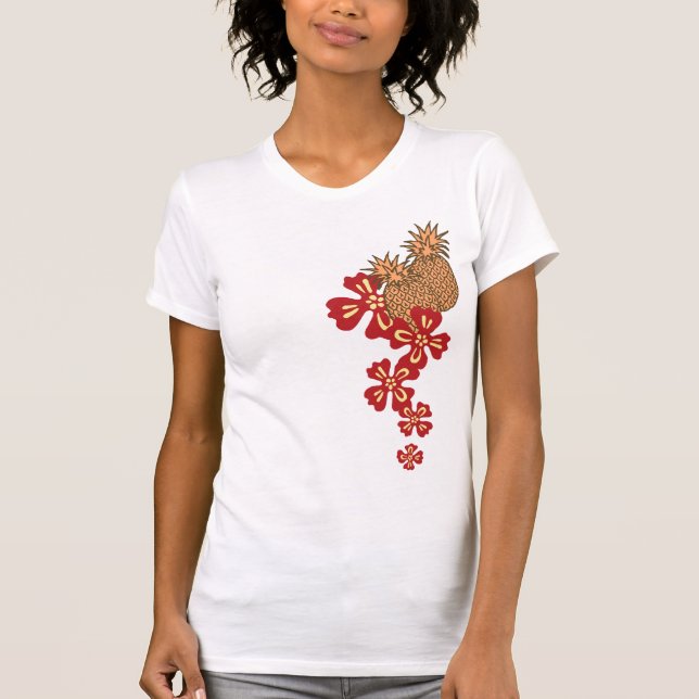 AnanasLuau gal. T-tröja Tee Shirt (Framsida)