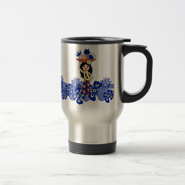 AnanasLuau tropiska travel mug Resemugg (Höger)