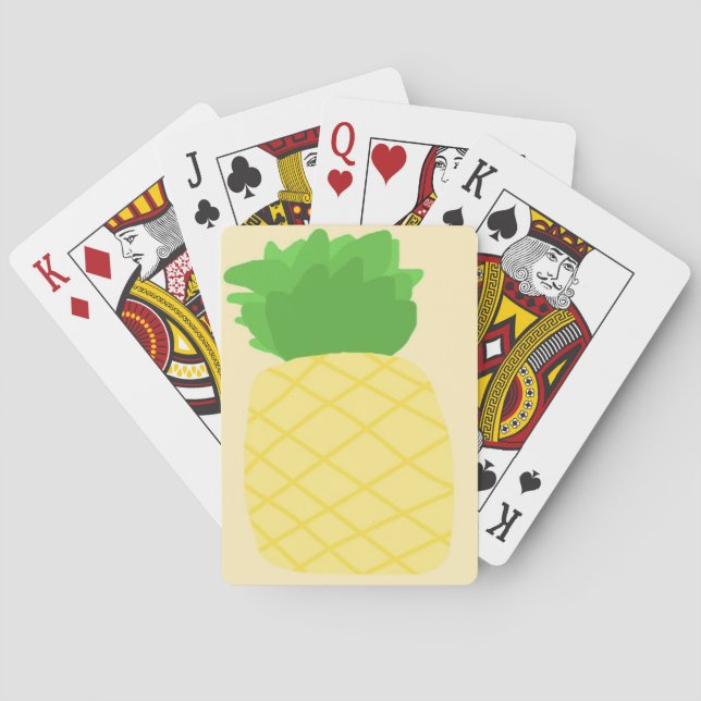 ananasmålning casinokort (Baksidan)