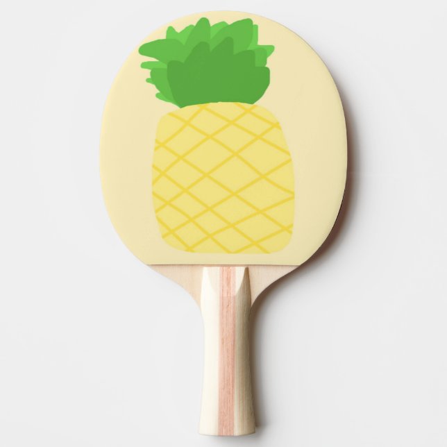 ananasmålning pingisracket (Framsidan)