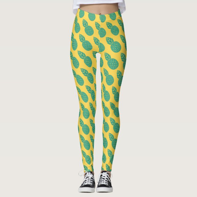 Ananasmönster 2 leggings (Framsida)