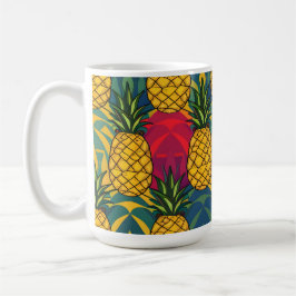 Ananasmönster kaffemugg